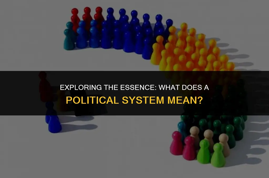 what is a political system meaning