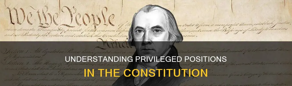 what is a privileged position in the constitution