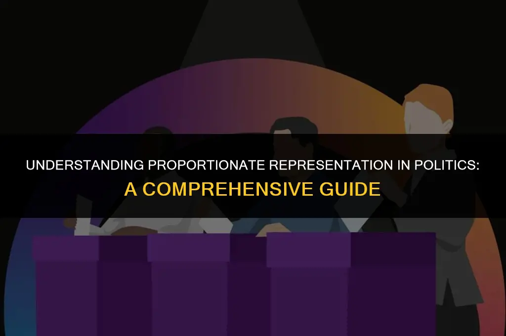 what is a proportionate representation mean in politics