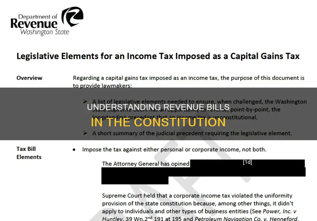 what is a revenue bill in the constitution