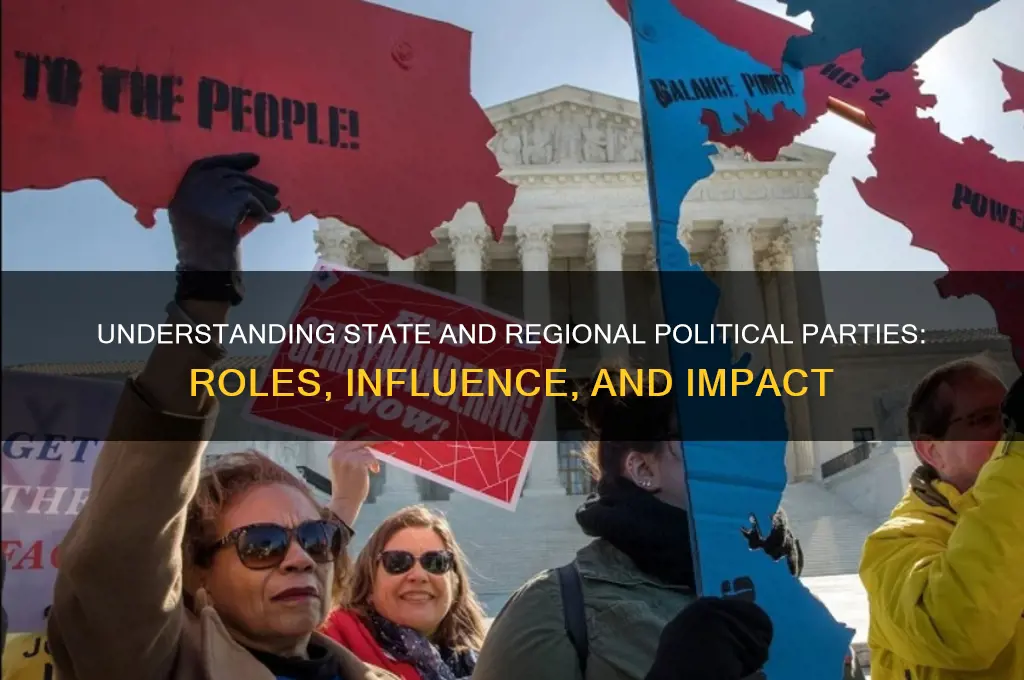 what is a state level or regional political party