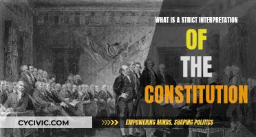 The Constitution's Strict Interpretation: What Does It Mean?