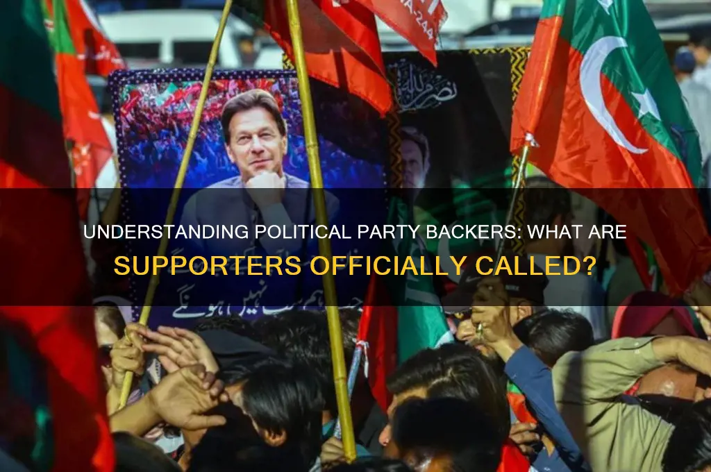 what is a supporter of a political party called