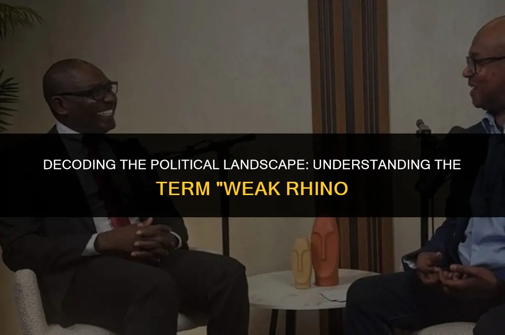 what is a weak rhino in politics meaning