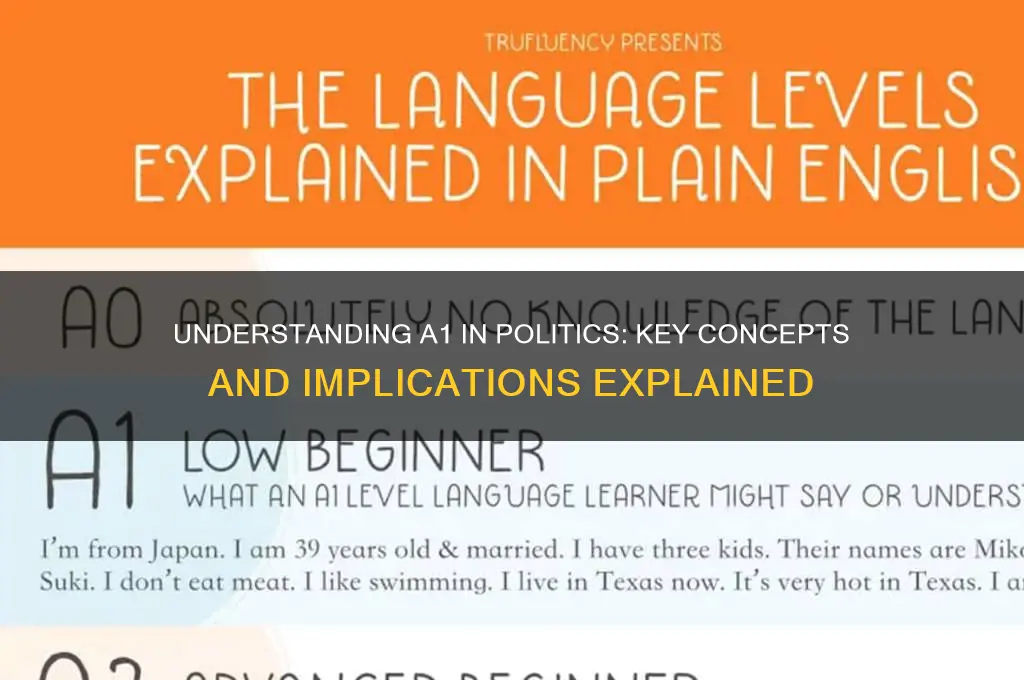 what is a1 in politics