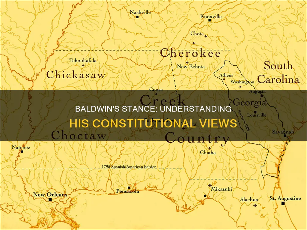 what is abarham baldwina the stance on each constitutional issue