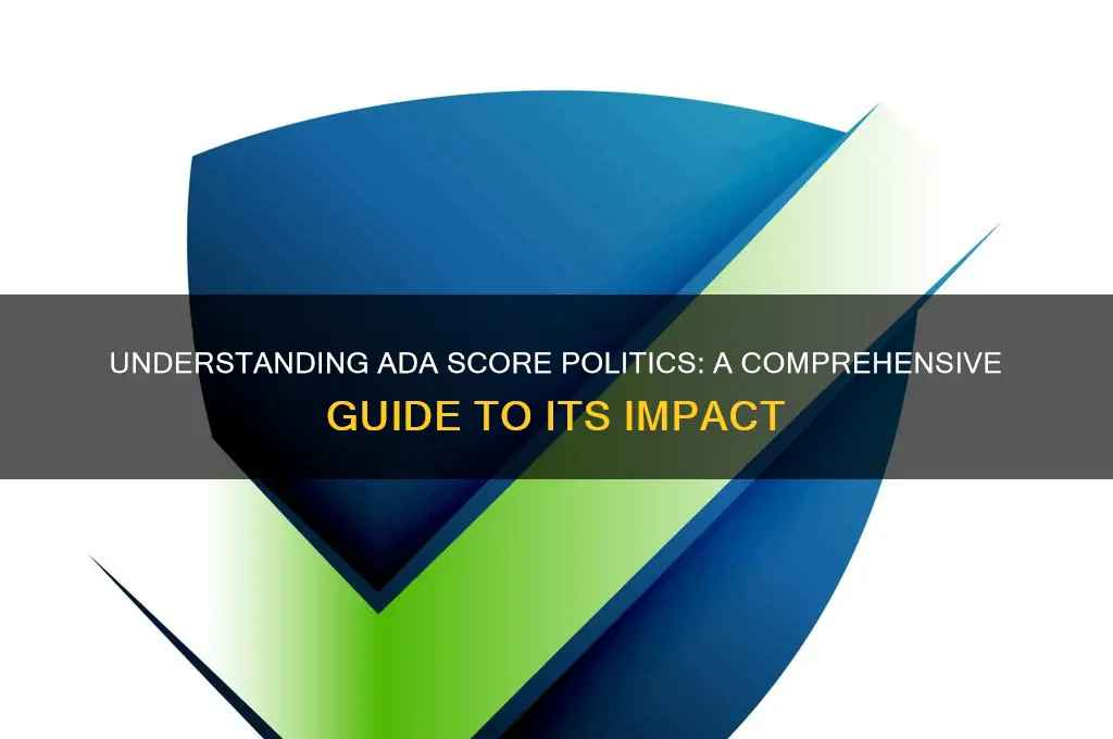 what is ada score politics