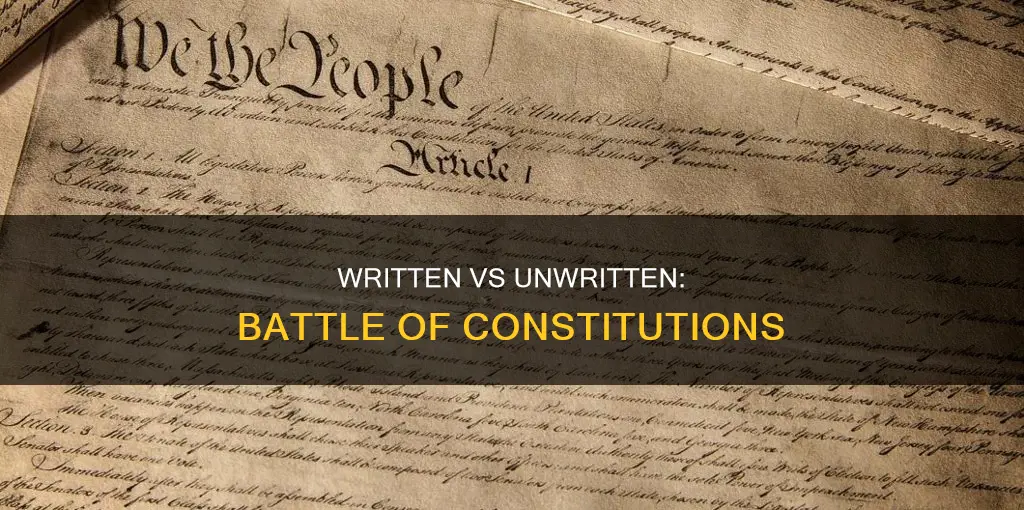 what is advantage and disadvantage of written and unwritten constitution