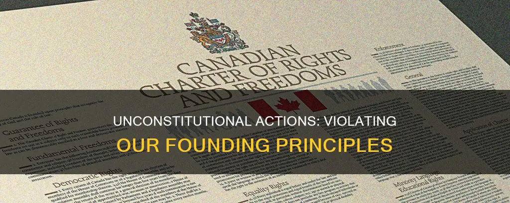 what is against the principles of the constitution