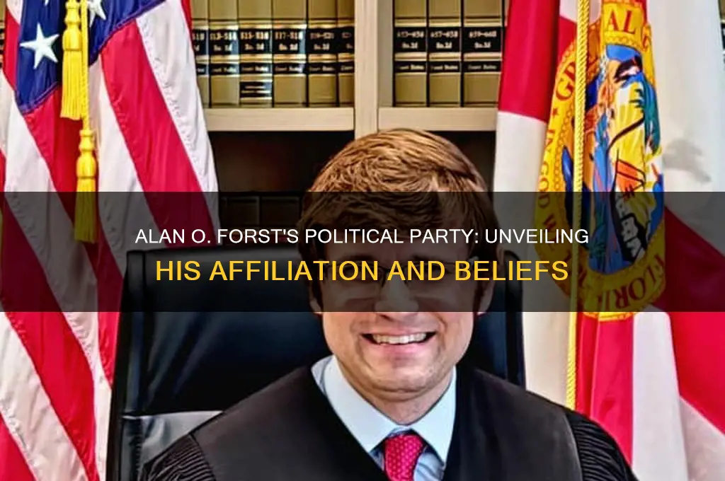 what is alan o forst political party