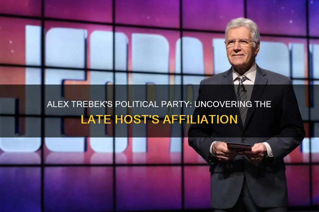 what is alex trebeks political party