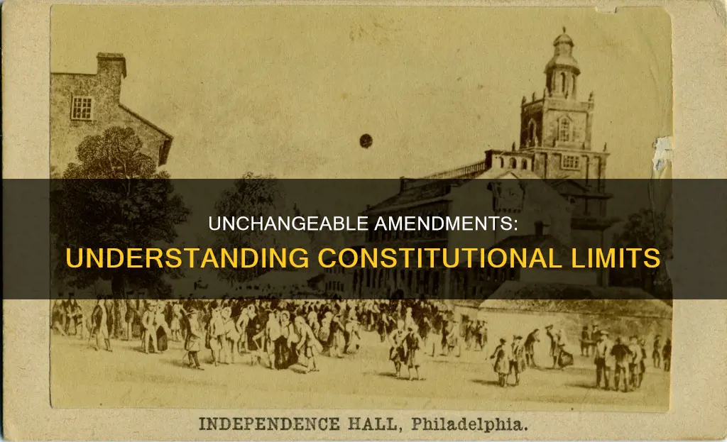 what is amendment of the constitution cannot be changed
