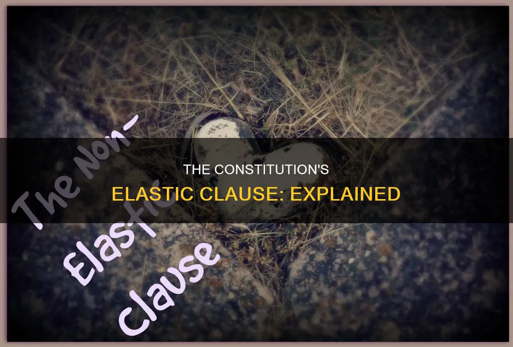 what is an elastic clause of the constitution
