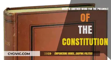 The Constitution's Preamble: Exploring Synonyms and Meanings
