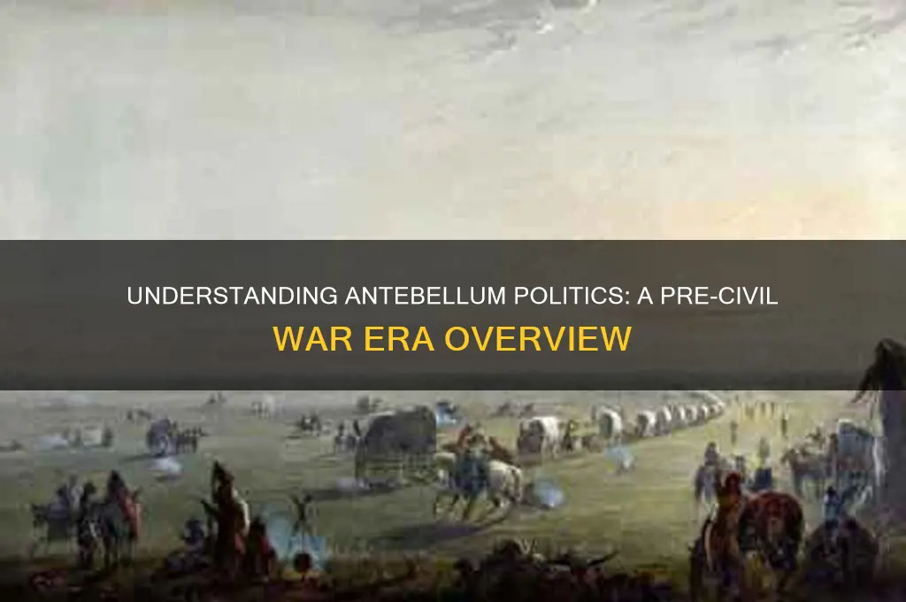what is antebellum politics