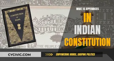 The Indian Constitution's Appendices: Understanding the Addendums