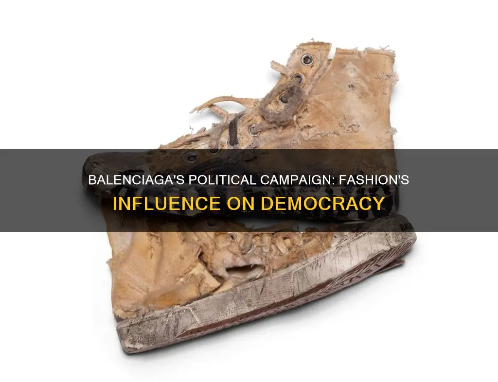 what is balenciaga political campaign