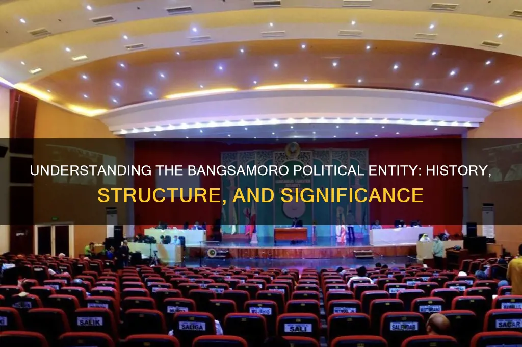 what is bangsamoro political entity