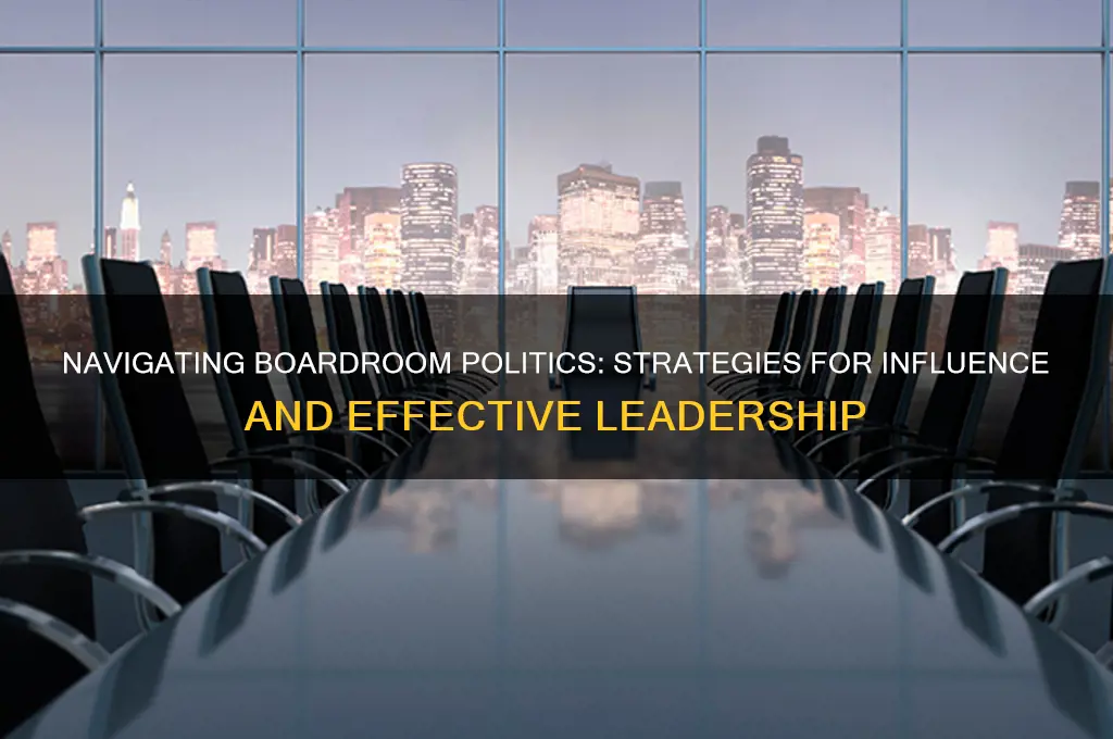 what is boardroom politics