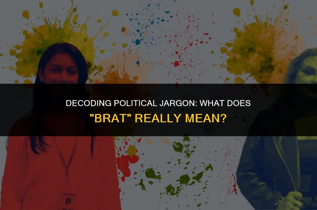 what is brat mean in politics