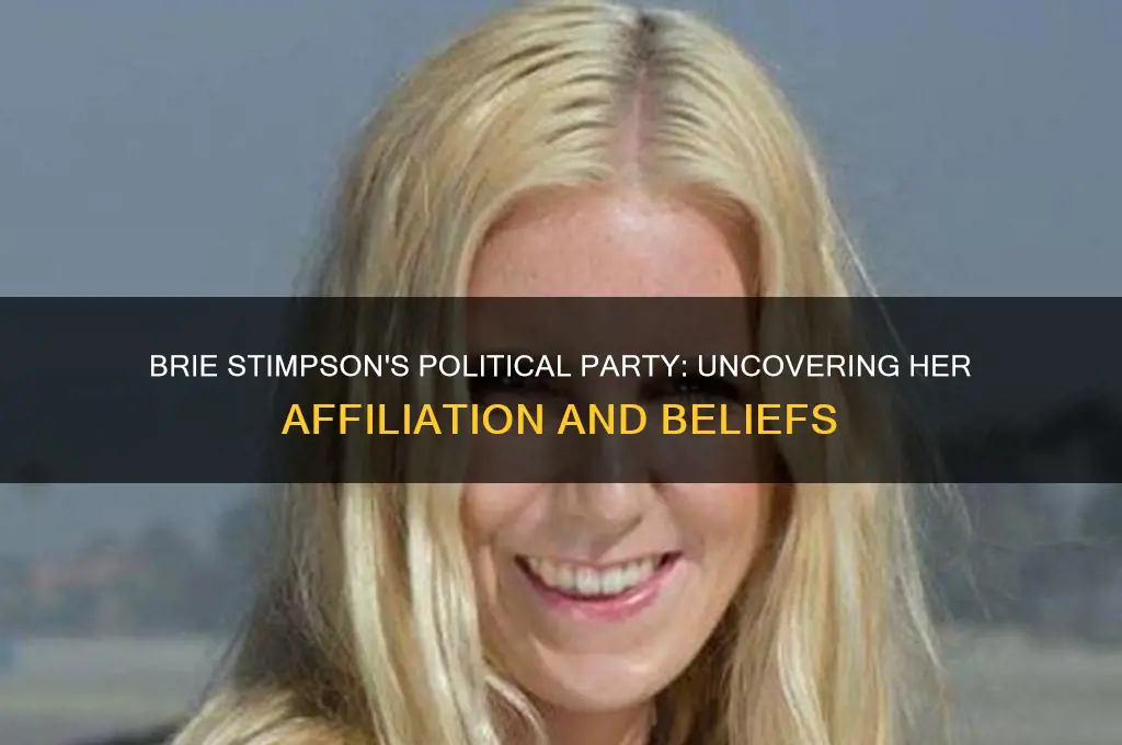 what is brie stimsons political party