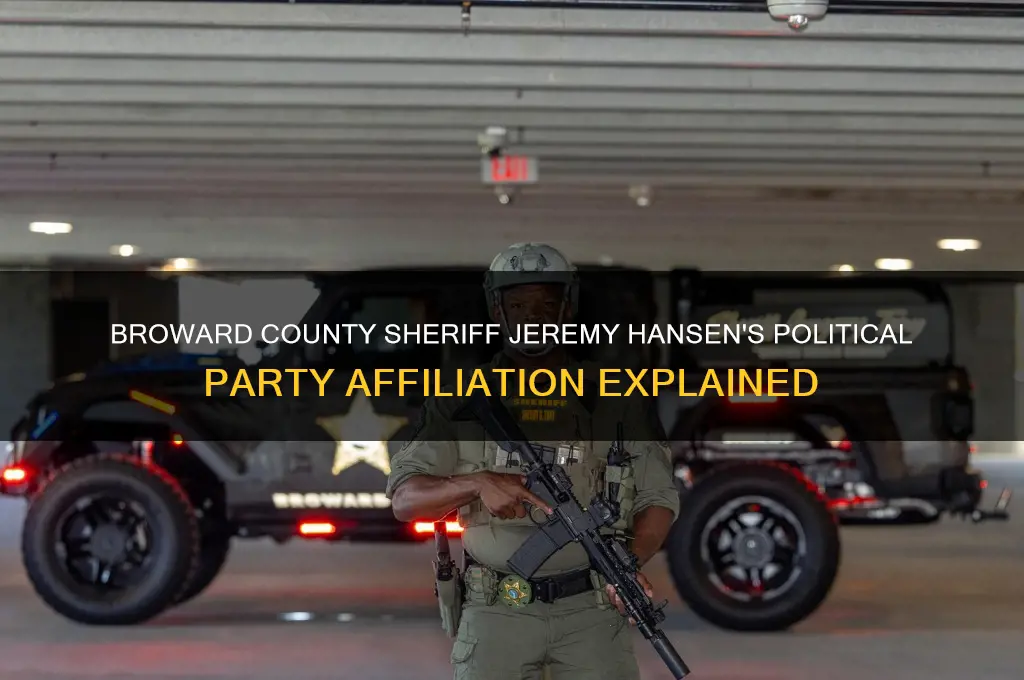 what is broward county sheriff jeremy hansen political party affiliation