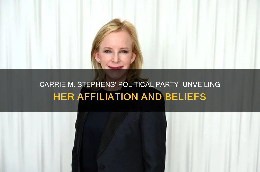 what is carrie m stephens political party