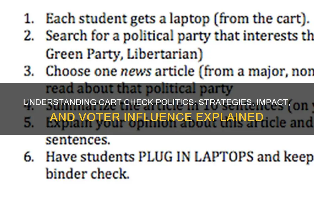 what is cart check politics
