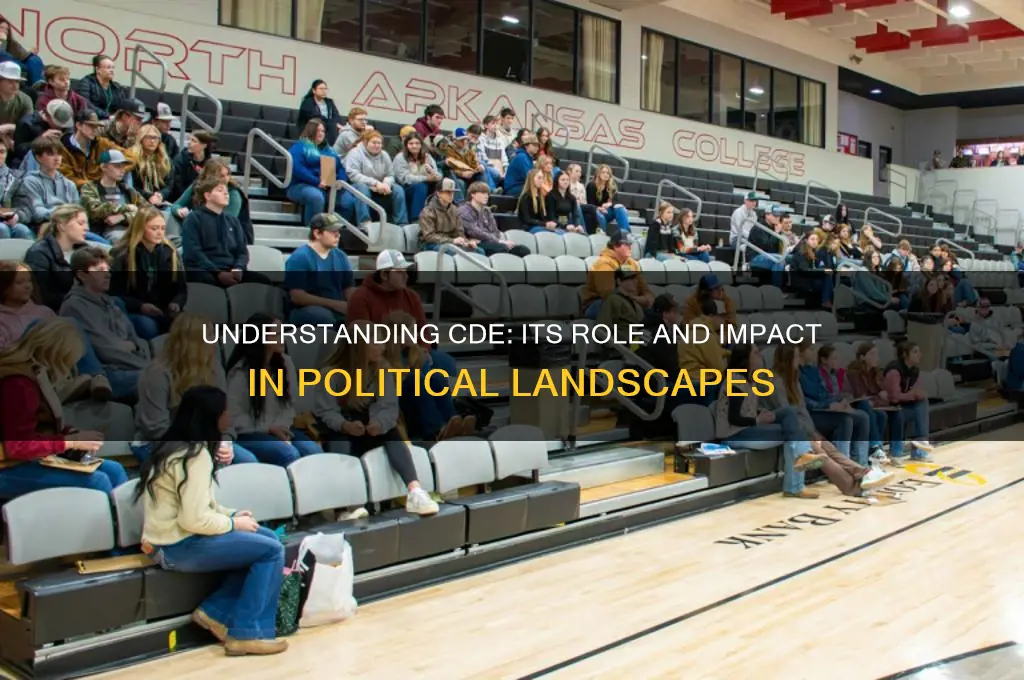 what is cde in politics