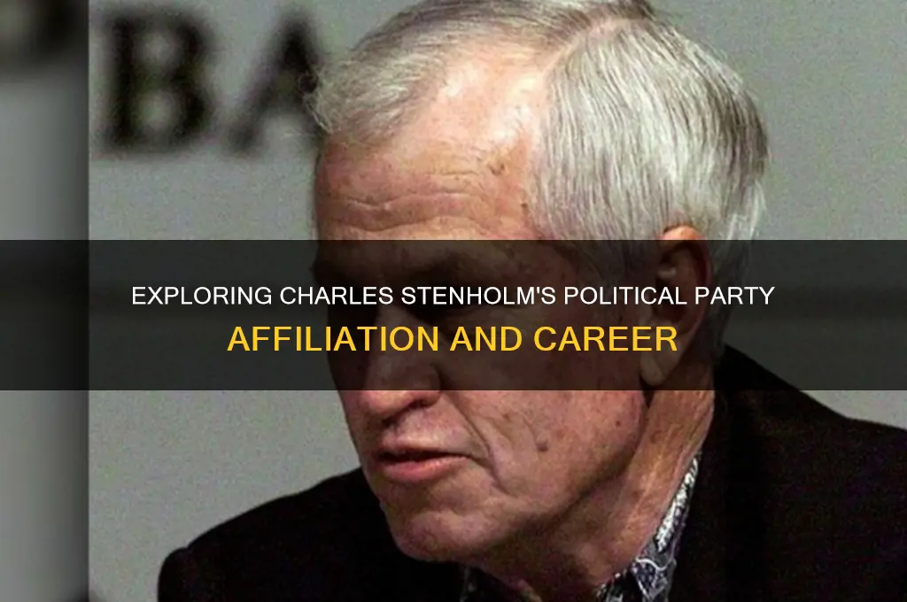 what is charles stenholms political party