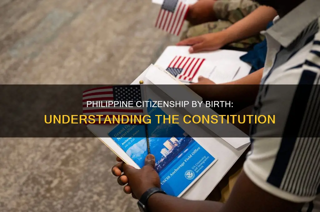 what is citizenship by birth in philippine constitution
