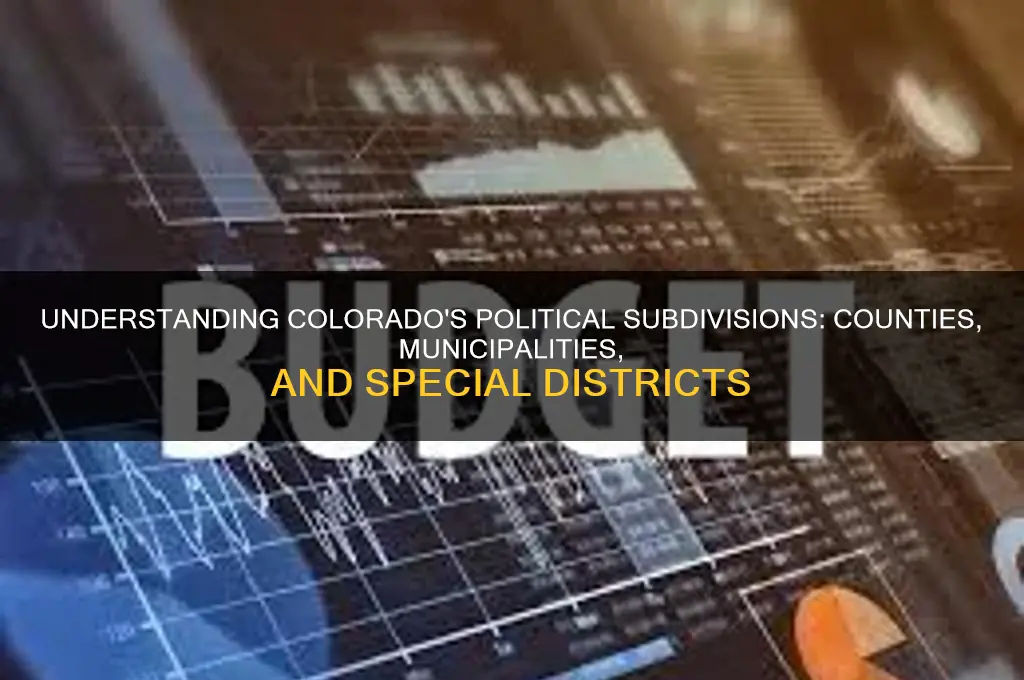 what is colorado political subdivision