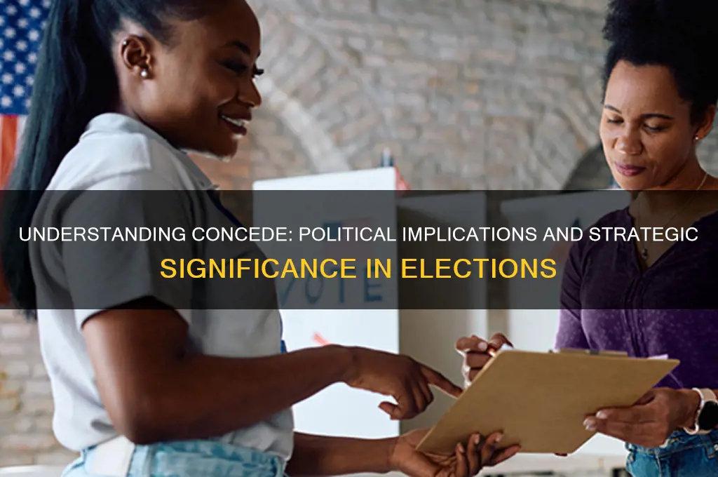 what is concede in politics