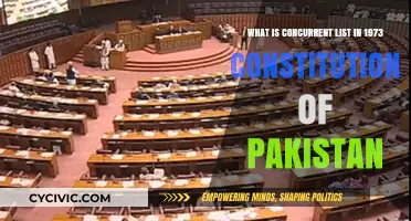 Exploring Pakistan's 1973 Constitution: Understanding the Concurrent List