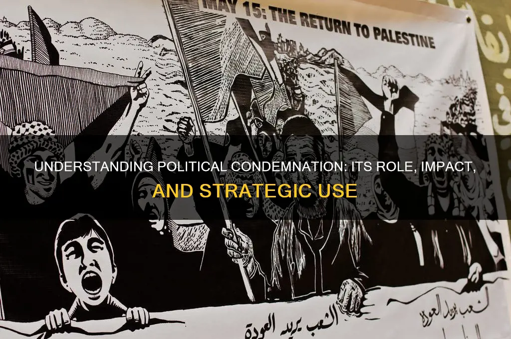 what is condemnation in politics