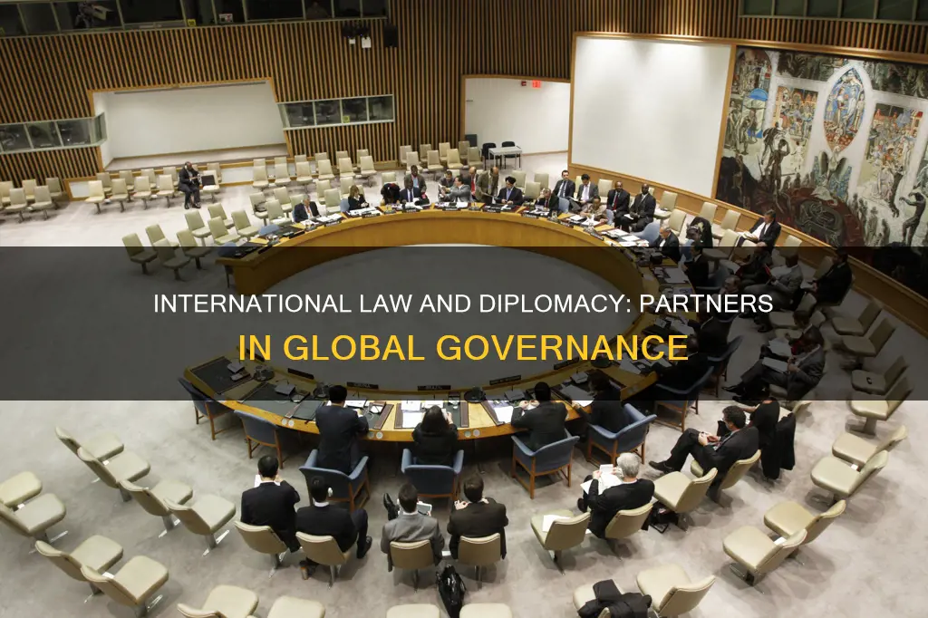 what is connection between international law and diplomacy
