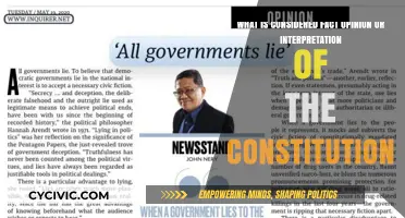 Fact, Opinion, and the Constitution: Interpreting the Law