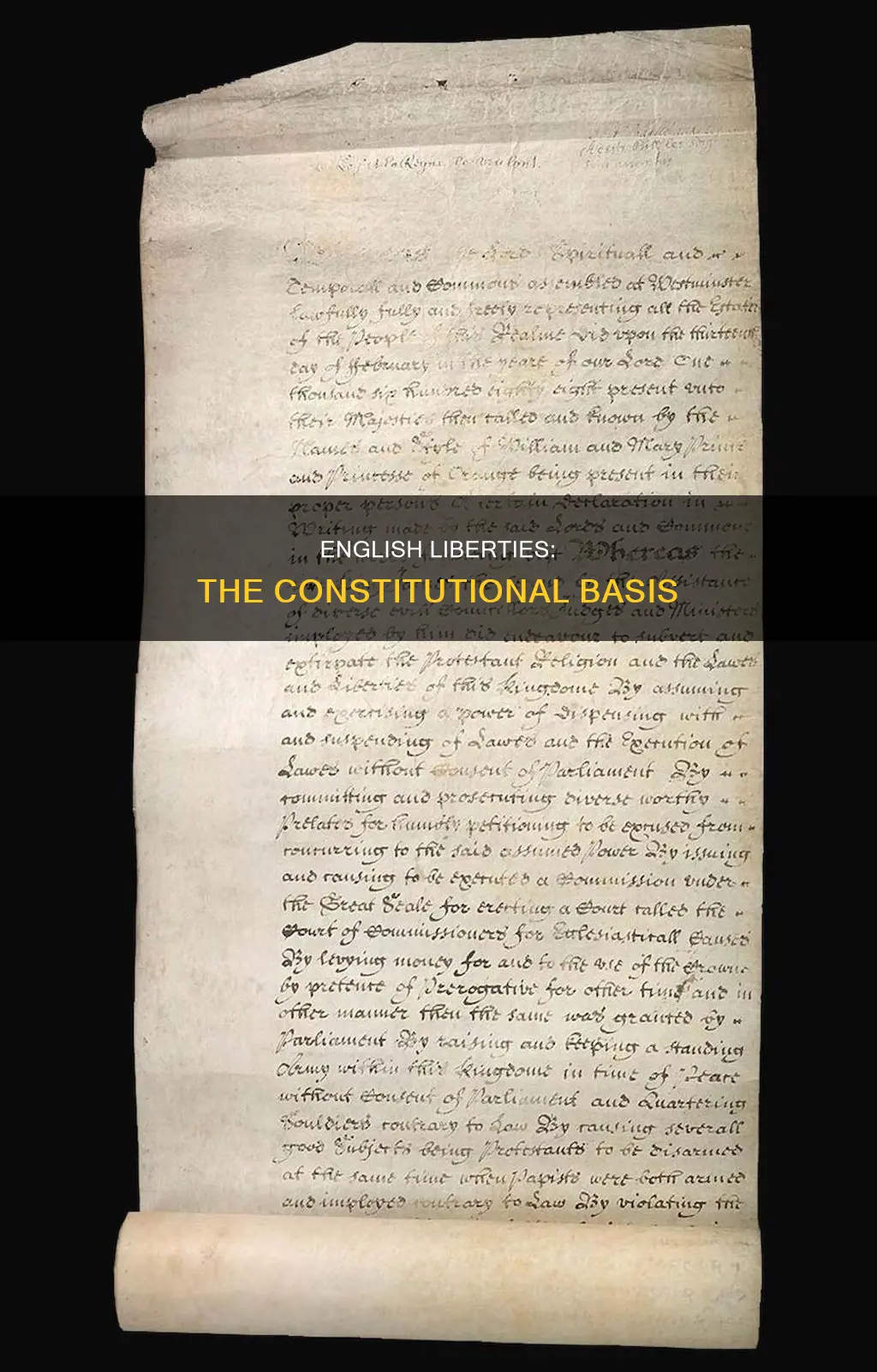 what is considered the basis for english constitutional liberties