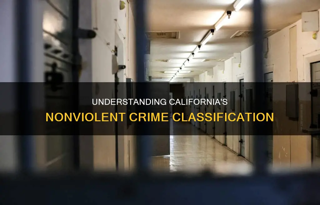 what is constitutes a nonviolent criem in california