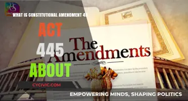 Understanding Constitutional Amendment: Act 445 Explained
