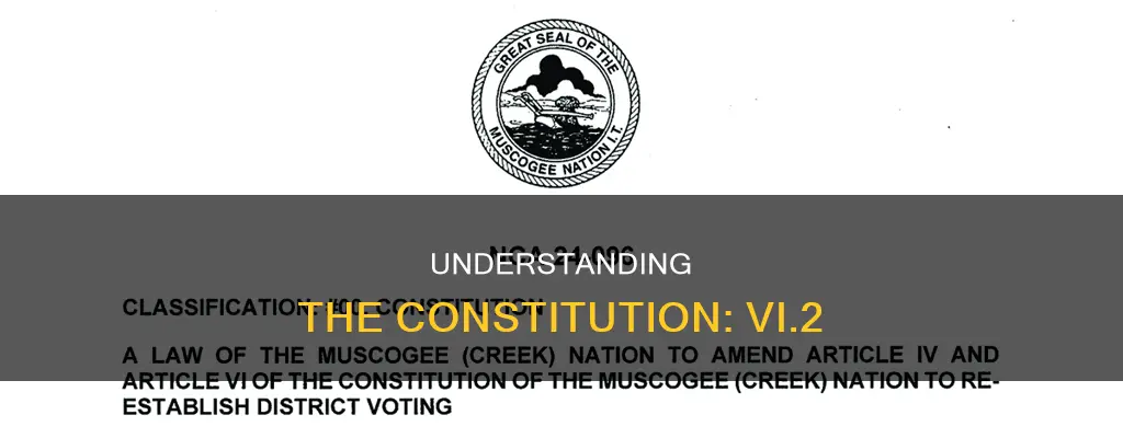 what is constitutional amendment article vi section 2
