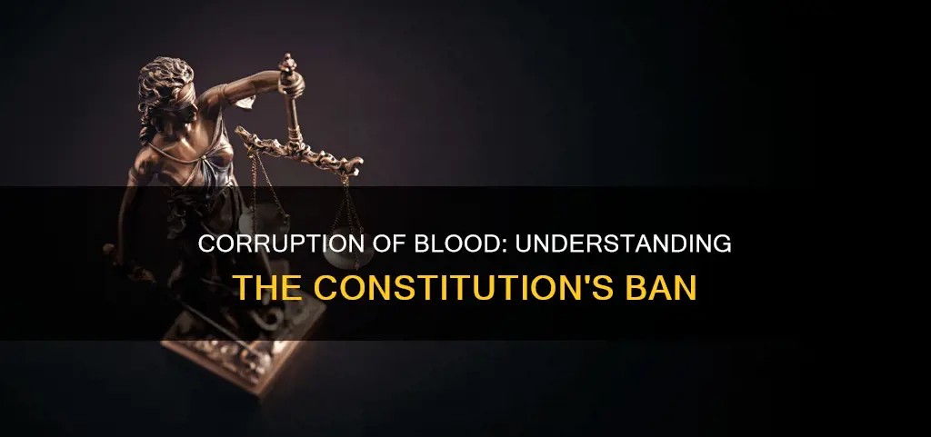 what is corruption of blood in the constitution
