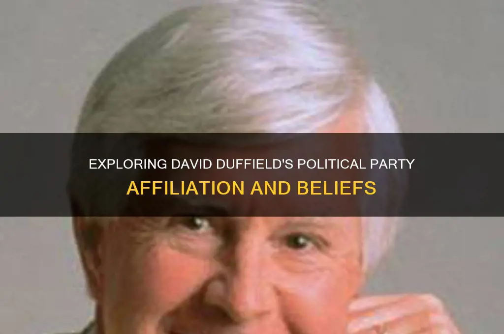 what is david duffield political party