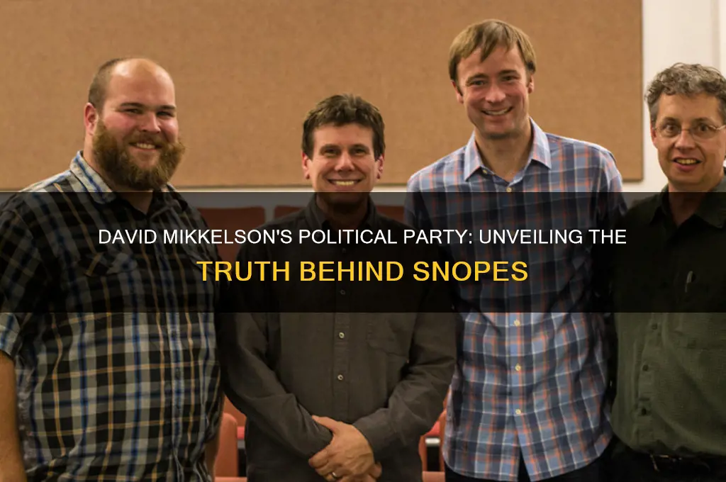 what is david mikkelsons political party