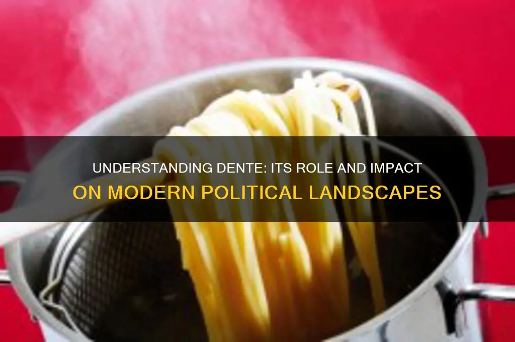 what is dente for politics