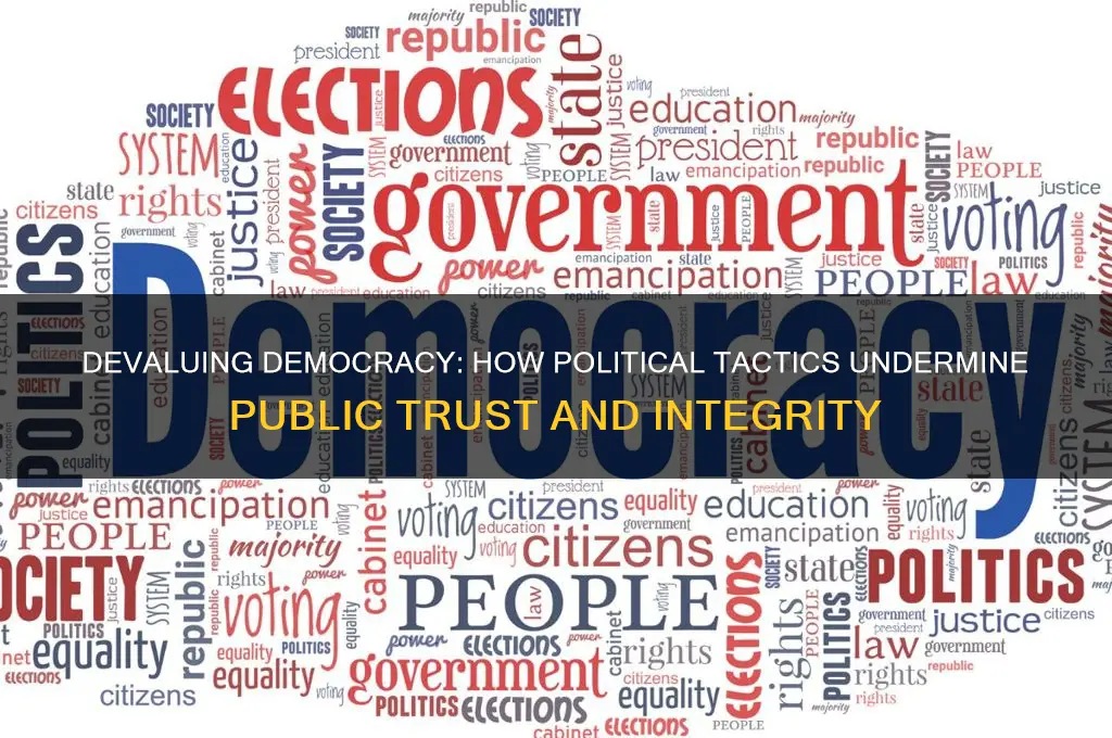 what is devaluing in politics