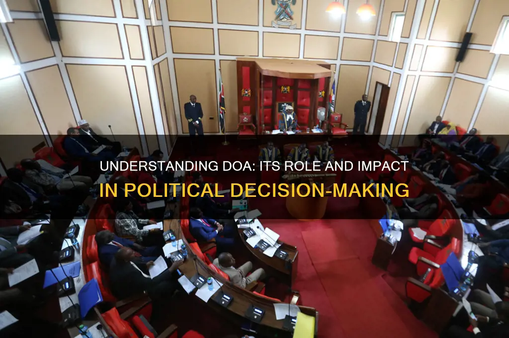 what is doa in politics