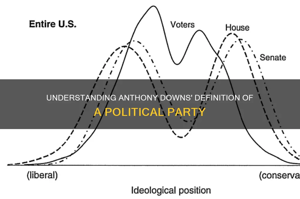 what is downs definition of a political party