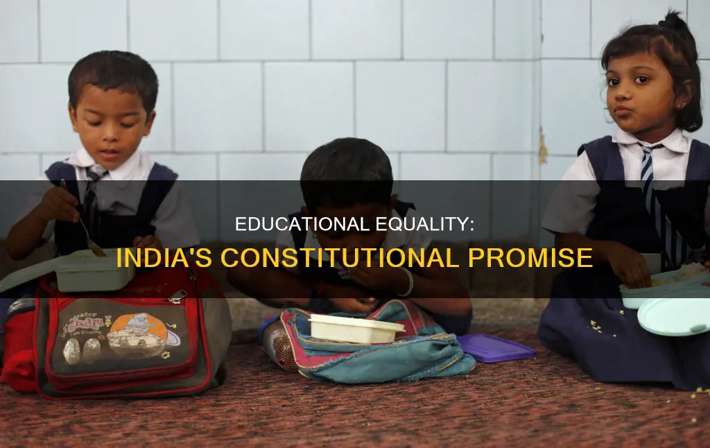 what is equality of educational opportunity according to indian constitution
