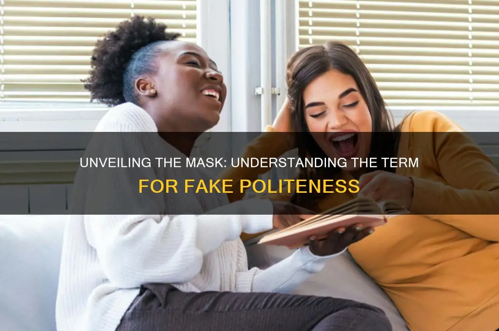 what is fake politeness called